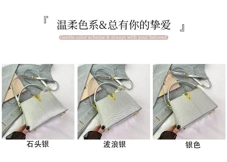 2025 new high-sense women’s designer handbag - feminine versatile large capacity for work & crossbody