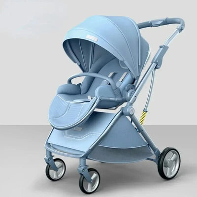 Portable Foldable Baby Stroller, High View Two-way Baby Stroller, Lightweight Travel Baby Stroller,  Adjustable Backrest