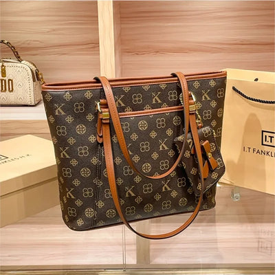 Brand handbag for women 2025 new spring/summer high-end texture retro designer single shoulder crossbody bag with large capacity