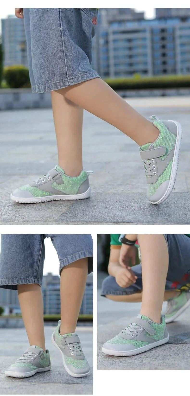 Little Big Kid Wide Barefoot Shoes Boys Girls Minimalist Sneakers Lightweight Non Slip Narutal Children Walking Shoes Skate Flat