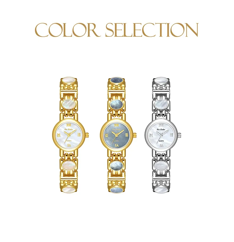 2025 High-End Vintage Woman Watches Fashion Elegant Natural Jade Stones Quartz Watch Retro Waterproof Hand Clock Gifts