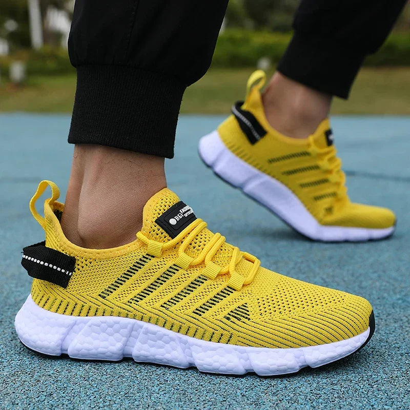 Breathable Mesh Men's Shoes Fashionable Versatile Lightweight Walking Shoes Men's Tennis Sports Outdoor Running  Fitness Shoes