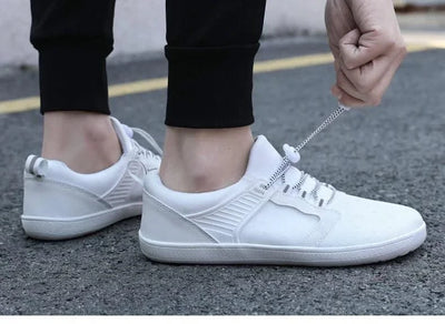 2024 White Wide Barefoot Flats Shoes for Women Outdoor Women's Minimalist Shoes Wide Toe Casual Walking Shoes Running Exercise