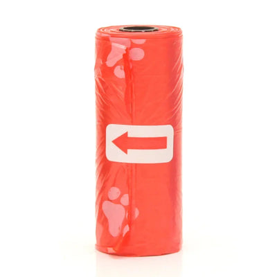 1 Roll Pet Poop Bags Disposable Dog Waste Bags Bulk Poop Bag Dispenser Bags with Paw Prints Garbage Bag - Elanique