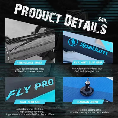 Water Surfing 2-in-1 Windsurf Sail With Sup Board Windsurfing For Smooth Sailing And Paddleboarding Inflatable Surfboard Sailing