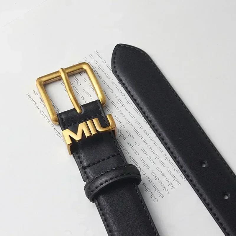 Genuine leather thin metal buckle belt for women |fashion waistband | jeans |casual dress | ladies | free size