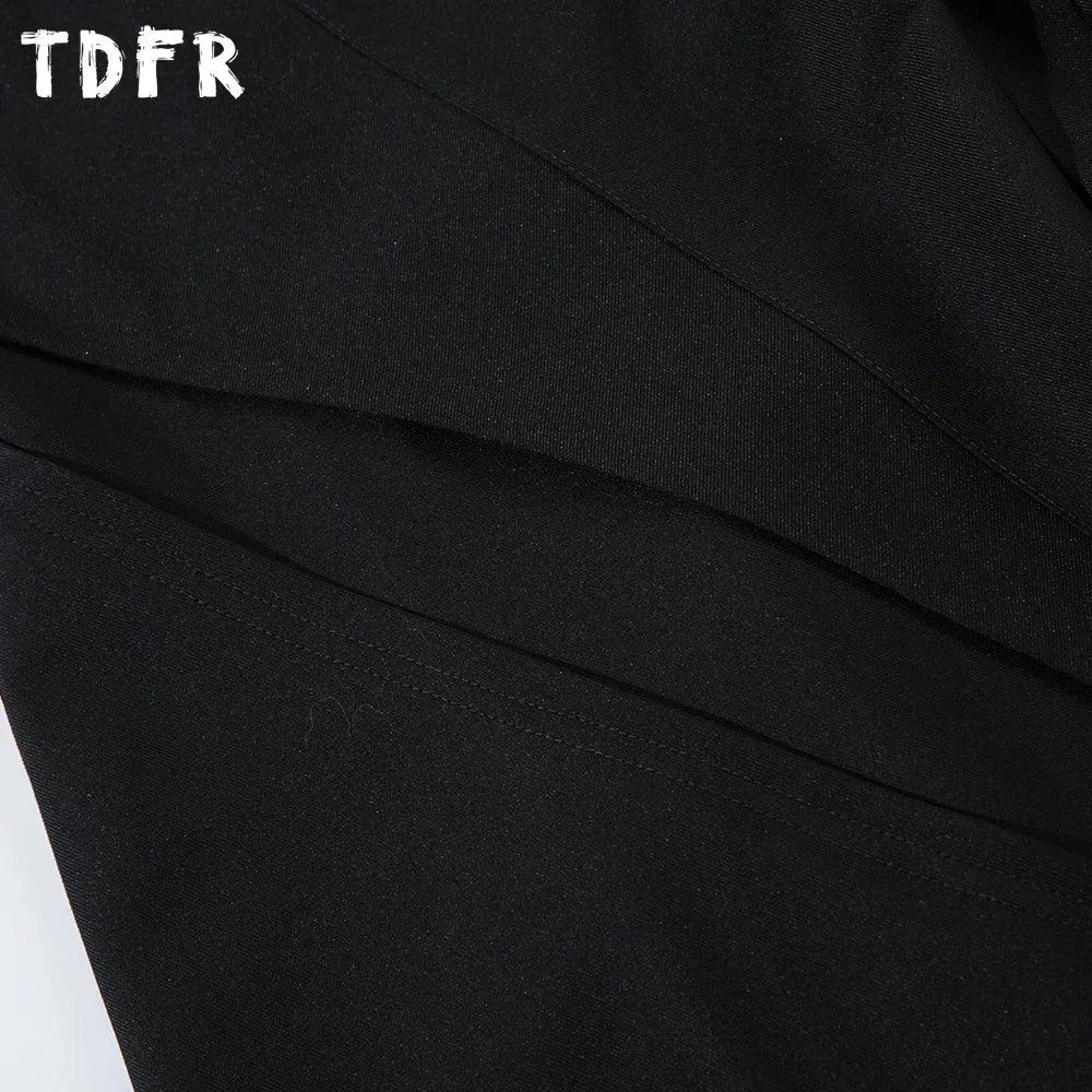 Spliced Wide Leg Pants Mens Solid Color Spring Summer Casual Streetwear Loose Wide Leg Trousers Men