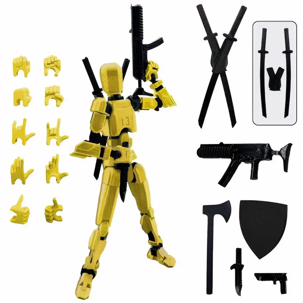 Multi-Jointed Movable Shapeshift Robot 3D Printed Mannequin Dummy 13 Action Figures Toys Kids Adults Parent-children Games