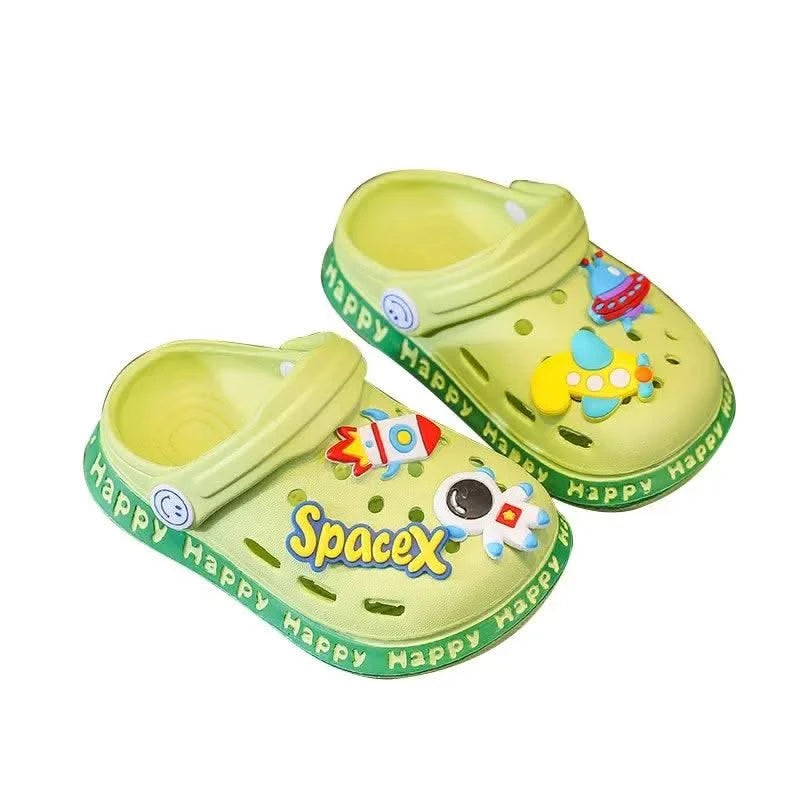 Anti-Skid Cartoon DIY Design Hole Soft Shoes | Baby | Kids Sandals | Children's Shoes | Slippers | Sandy Beach Slip-On Shoes For Toddlers