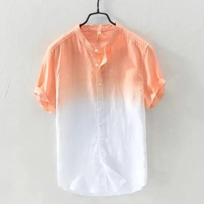 Men's Half-sleeved Trendy and Versatile Gradient Shirts