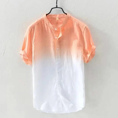Men's Half-sleeved Trendy and Versatile Gradient Shirts