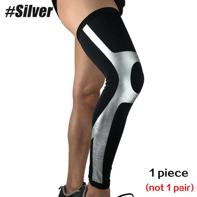 1 PC Outdoor Sport Whole Leg Compression Sleeve - Full Leg Knee Brace for Men Women, UV Leg Support Sleeves, Cycling Leg Warmers