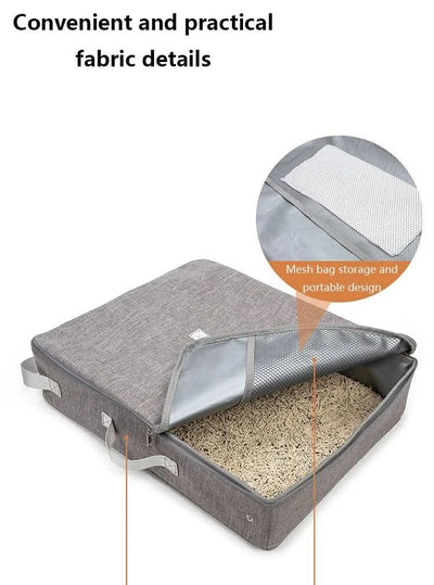 1PC Pet Litter Box, Extra Large, Splash Proof, Waterproof, Portable, Foldable, And Mobile For Outdoor Use