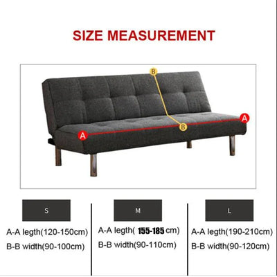 Print Armless Sofa Bed Cover Without Armrest Elastic Folding Furniture home Decoration Bench Cover
