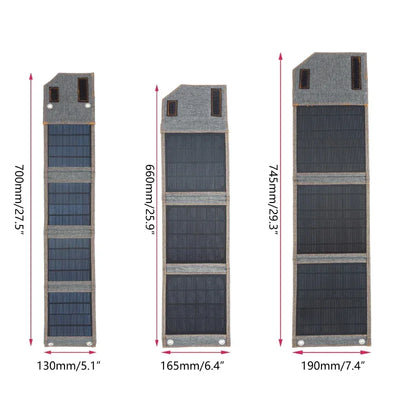 15W 20W 30W Portable Foldable 5V Solar Panel Waterproof for Cell Phone Power Bank Battery Charger Outdoor Camping