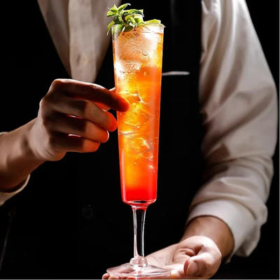 Creative Cocktail Glasses Cup Small Capacity Cold Drink Cups Milkshake Juice Long Drink Cup Champagne Glass Cups Drinkware Tools