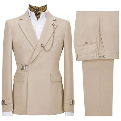 Men's 2-Pack Formal Trousers | Daily  Wear & Wedding/Prom Dress Pants with Tuxedo Styling  Corporate, Interviews, Groom