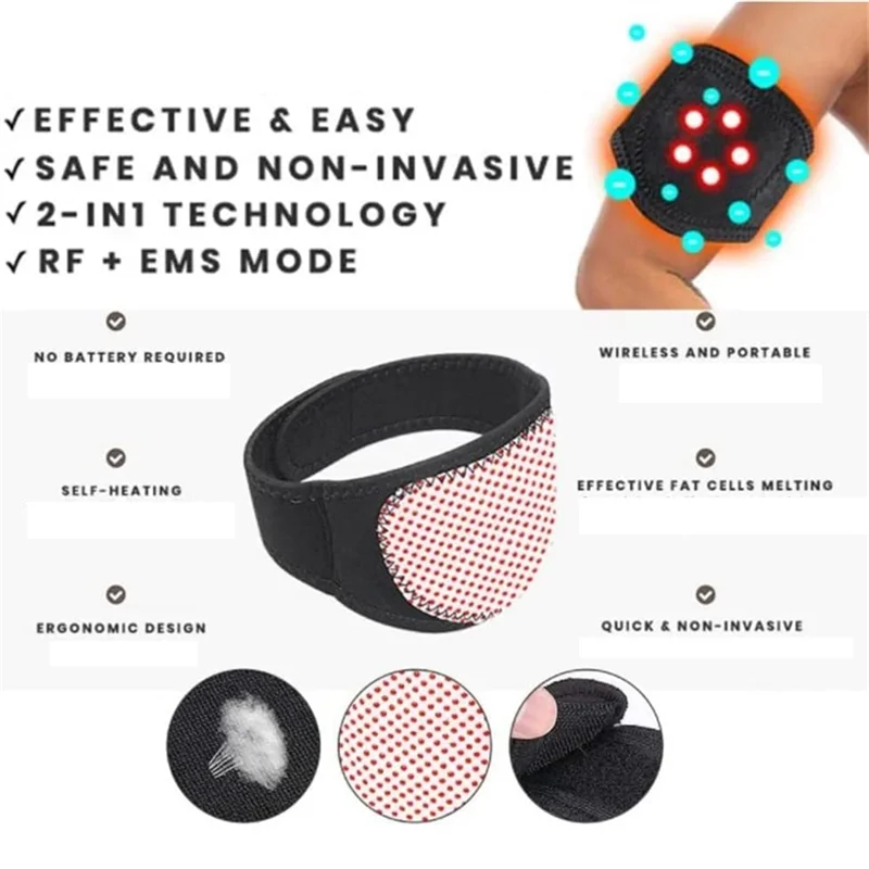 XFDZ-Tourmaline Acupressure Self-Heating Shaping Adjustable Arm Trimmers,Thigh Trimmers For Weight Loss And Cellulite