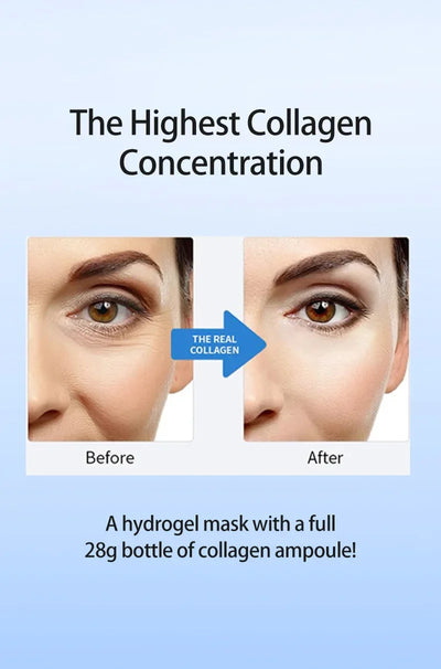 Bio-Collagen Face Mask Deep Moisturizing Overnight Mask Collagen Protein Hydrogel Soft Gel Mask Brightening Firming Skin Care