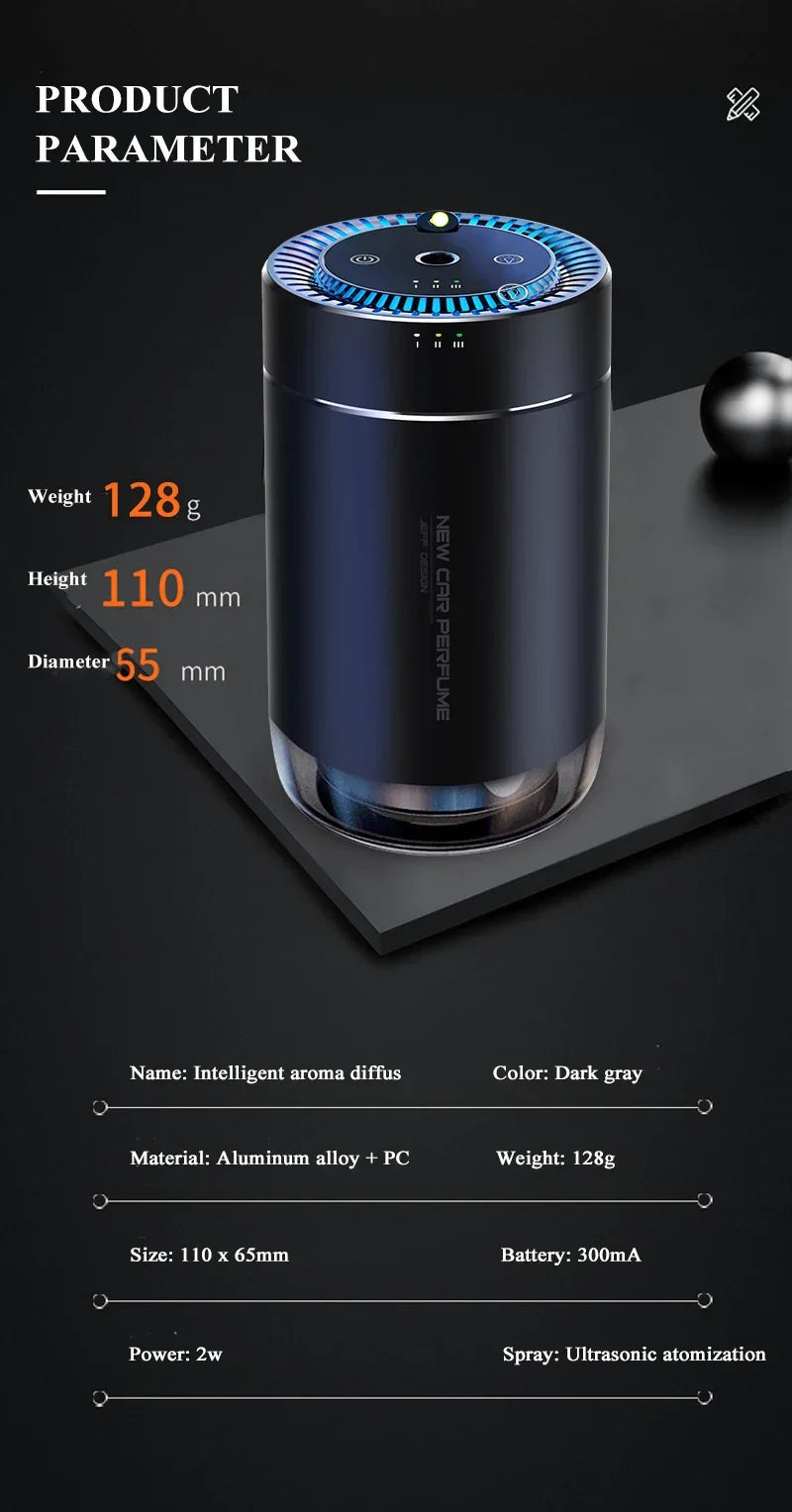 Car Electric Air Diffuser Aroma Car Air Vent Humidifier Mist Aromatherapy Car Air Freshener For Removing Odors Car Accessories