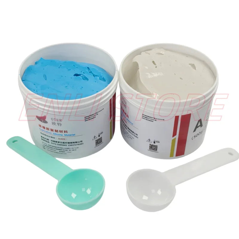 Dental Laboratory OTER Addition-cure Silicone Rubber Kit precise impression taking in dental prosthetics 500g+500g