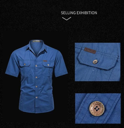 Men's thin short sleeved shirts Summer