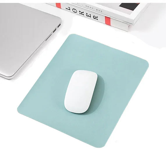 Small PU Mouse Pad Non-Slip Gaming Desktop Mouse Pad Waterproof Anti-Scratch Easy To Clean Mat For PC Laptop Desktop Computer