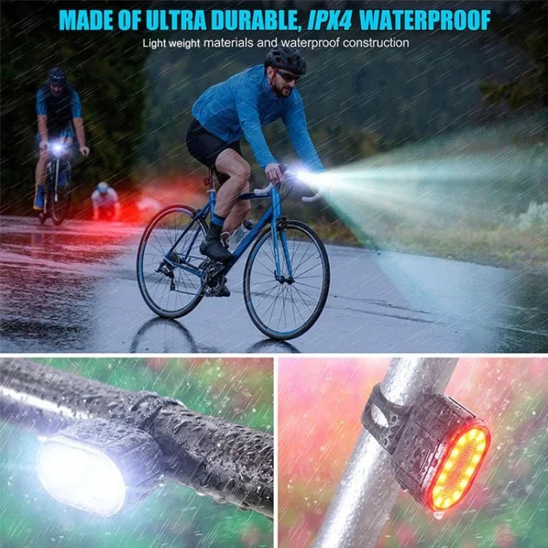 Bicycle TailLamp Headlight Waterproof Bike LED Warning Light Mountain Bike Luminous lamp Night Riding Equipment Bike Lights