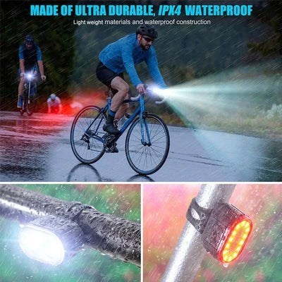 Bicycle TailLamp Headlight Waterproof Bike LED Warning Light Mountain Bike Luminous lamp Night Riding Equipment Bike Lights