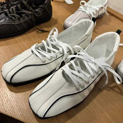 Vintage Women's Ballet Flats Training Shoes Walking Sports