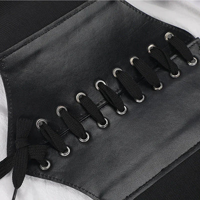 Women's Corset Body Shapewear Sexy Wide Leather Belt Cummerbunds Strap Belts for Women High Waist Slimming Corsets and Bustiers
