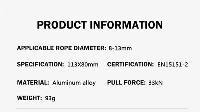 KAILAS Rock Climbing Descender 8 Descend Ring Downhill Eight Ring with Bent-ear Rappelling Gear Belay Device EquipmentK EB101