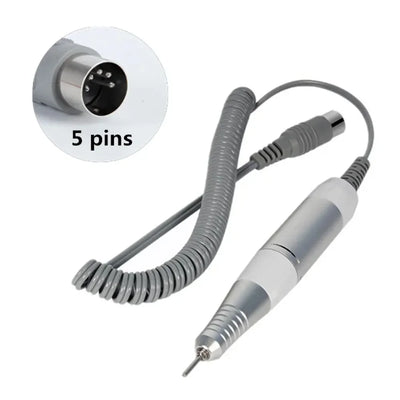 Professional Electric Nail Drill Handle 35000RPM Nail Art Drill Handpiece File Polish Grind Machine Manicure Drill Accessory
