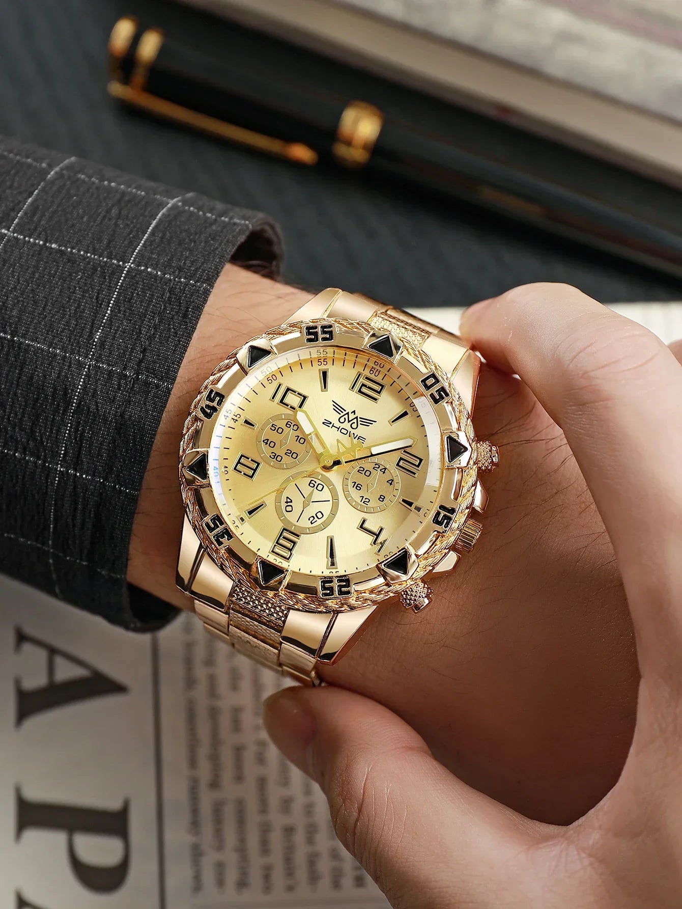 Mens Watches Luxury Brand Watches For Mens Fashion High Quality Luxury Simple WristWatch Business Full Steel Sports Male Clock