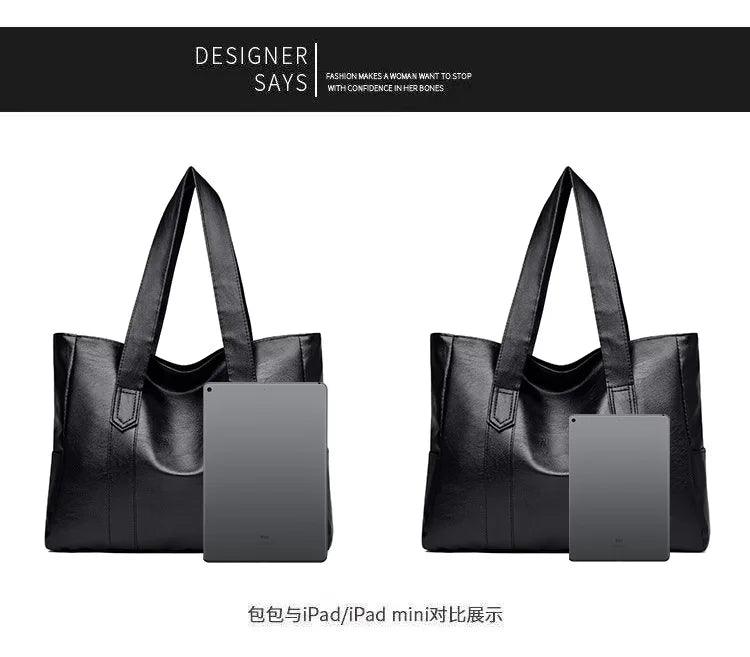 Fashion simple large capacity ladies commuting handbag designer casual shoulder bags for women handheld tote bag bolsos