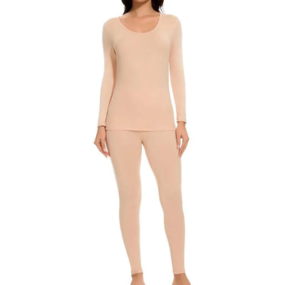 Thermal Underwear Women Autumn Winter Under Layer Clothes New Warm Pajamas Sets for Female 2 Pieces Long John Top Legging
