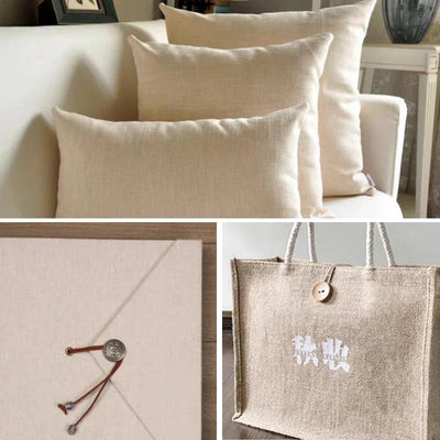 100x150cm Textile Cotton Linen Fabric for Clothing Table Sofa Curtains Decoration DIY Sewing Material Embroidery Practice Fabric