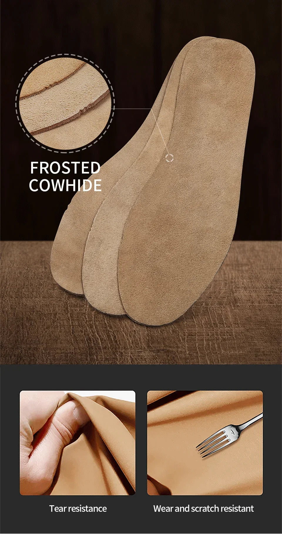 Deodorant Trimmed Cowhide Insoles for Children Shoe Insole Trimmable Men's Sneakers Ankle Boots for Women Sneaker Women's Boot