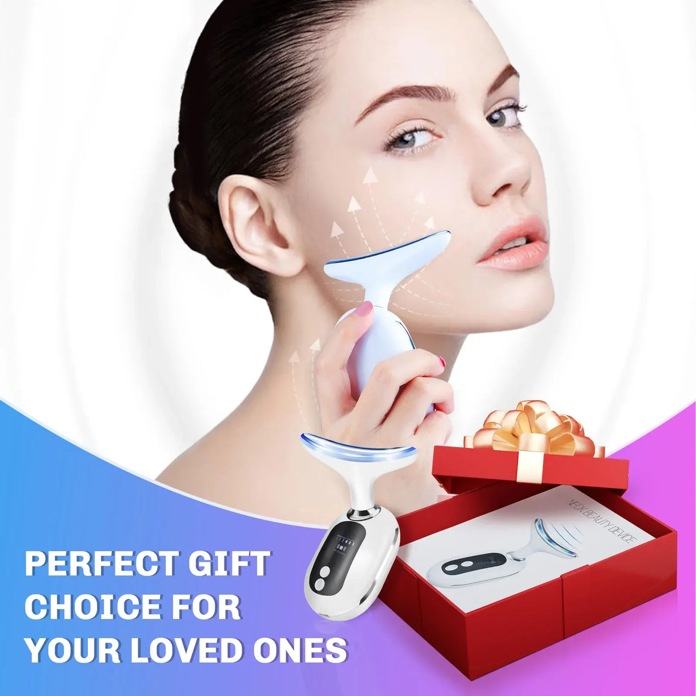 Neck Face Beauty Device Facial Lifting Machine EMS Face Massager Reduce Double Chin Anti Wrinkle Skin Tightening Skin Care Tools