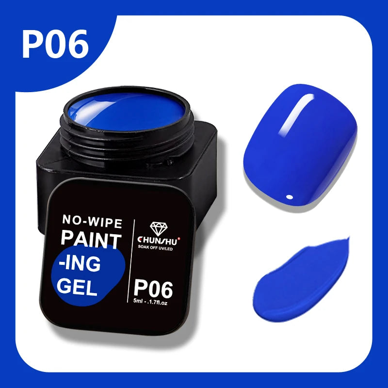 CHUNSU 3 In 1 Spider Gel Nail Polish No Wipe Functional UV Gel Creative Wire Drawing Liner Soak Off Magic Powder 5ML Clear  DIY