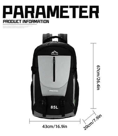 Climbing Backpack with Shoes Pocket Outdoor Travel Hiking Trekking Camping Sports Bag Large Mountaineering Luggage Rucksack