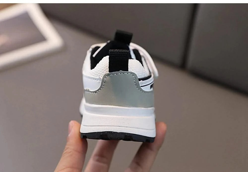 Kid's sports shoes for small and medium-sized children spring and autumn boys' sports shoes girls' mesh breathable running shoes