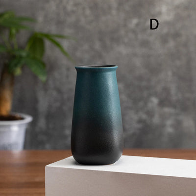 Small Ceramic Vase for Flowers Plants,  Matte Vases for Modern Table Shelf Home Decor Wedding  Frosted Elegant Ceramic Vase