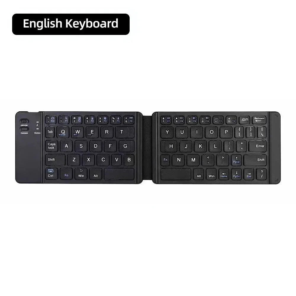 Mini Keyboard Wireless Folding Keyboard Bluetooth Foldable Keyboard With Touchpad for Windows Android iPad Phone Rechargeable