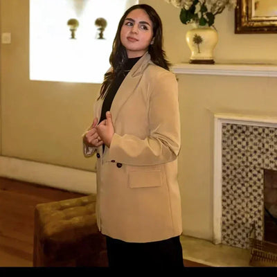 MUJER 2025 Women's Blazers New Office Casual Blazer Woman Straight Outerwears Fashion Women's Tailoring Blazers for Women Coats