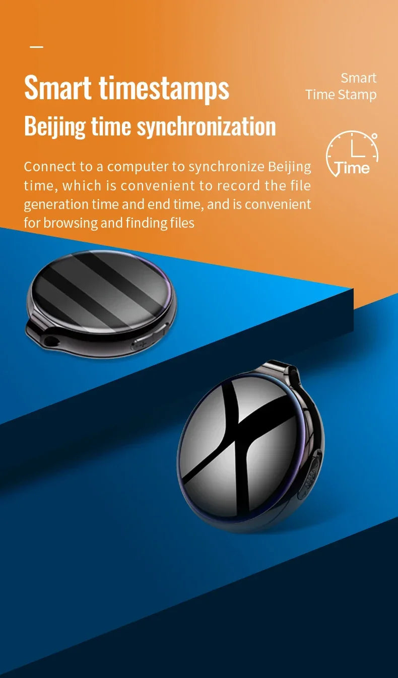 Voice Recorder Activated Recording Micro Dictaphone Digital Audio Smart Recorder MP3 Player Noise Reduction