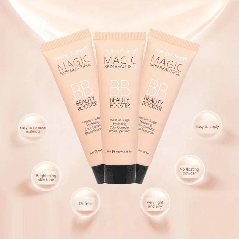 BB Cream Natural Nude Finish — Hydrating, Oil-Control, Long-Lasting Foundation