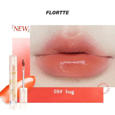 FLORTTE Beauty Lip Lasting Tint First Kiss Series Water Glossy Nice To Meet Chu Blooming Liquid Lipstick Makeup Women Cosmetics