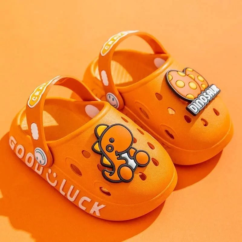 Child Kawaii Blue Cartoon Clogs Shoes Summer Kids Lovely Dinosaur Outdoor Cute Boys Sandal Light Breathable Casual Garden Shoes