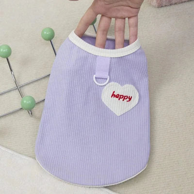 Pet Clothes Dog Vest Summer Breathable Sleeveless Hoodies Blue Purple Clothing Puppy Sweatshirt Tank Top Costume For Small Dogs